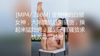 [MP4/ 238M] 金箍棒的白领女神，大屌腹肌征服骚货，操起来猛如虎，顶到子宫骚货求饶救命，颜射！