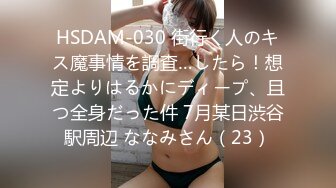 HSDAM-030 街行く人のキス魔事情を調査…したら！想定よりはるかにディープ、且つ全身だった件 7月某日渋谷駅周辺 ななみさん（23）