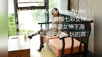 素人丶打野原千人斩大波浪斑点长裙妹子，深喉口交大屌新视角，按着双腿进出深插