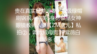 贵在真实反差淫妻》顶级绿帽刷锅狠人完美S身材极品女神眼镜教师人妻【ZM宝儿】私拍②，调教成母狗3P紫薇白浆特多 (5)