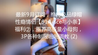 最新9月订阅，推特极品绿帽性瘾情侣【91A-sce与小条】福利②，圈养高质量小母狗，3P各种制服啪啪调教 (2)