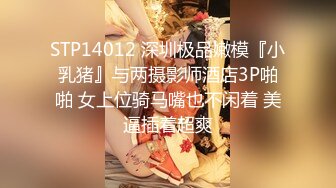 STP14012 深圳极品嫩模『小乳猪』与两摄影师酒店3P啪啪 女上位骑马嘴也不闲着 美逼插着超爽