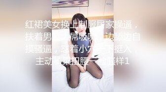 红裙美女换上制服居家操逼，扶着男友大屌吸吮，边舔边自摸骚逼，怼着小穴一下挺入，主动骑乘扭腰一脸骚样1